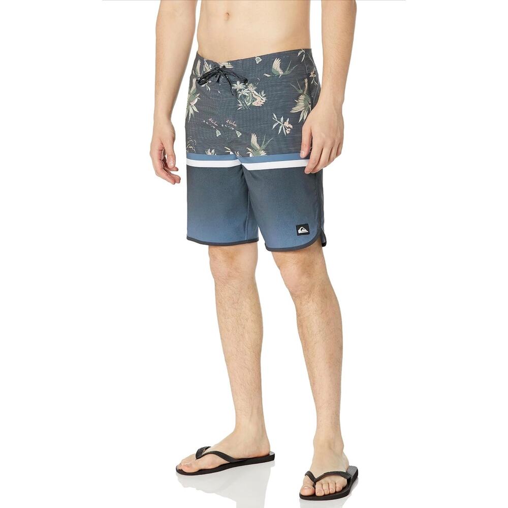 Quiksilver Surfstick Division Scallop 19" Board Shorts Swim Trunks 40 - Picture 2 of 9